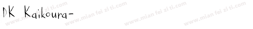 DK Kaikoura字体转换